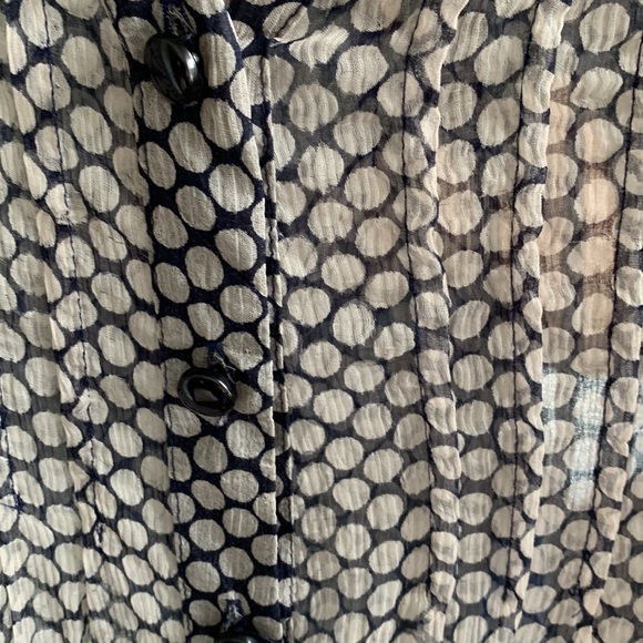 KENAR sheer silk blouse- size Medium - Picture 4 of 8